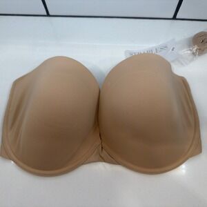 Natori Minimal Strapless Convert T-Shirt Bra NWOT 729229 Cafe Nude 34G